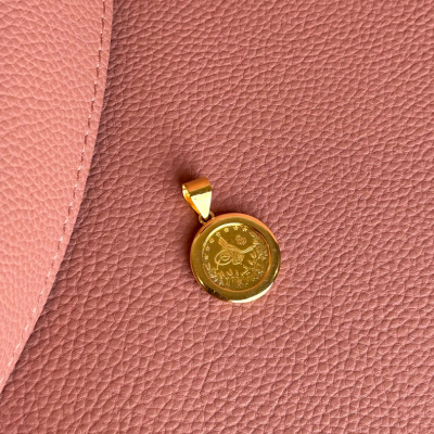 Original 1/4 Lira Round Pendant